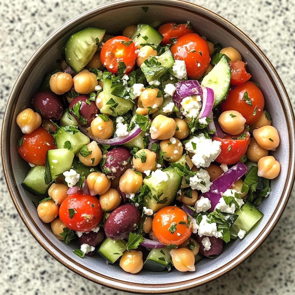 Chickpea Mediterranean Salad - detail 2