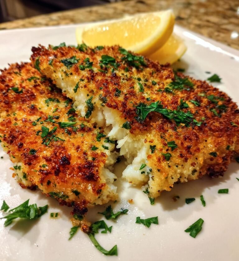 Garlic Parmesan Crusted Tilapia