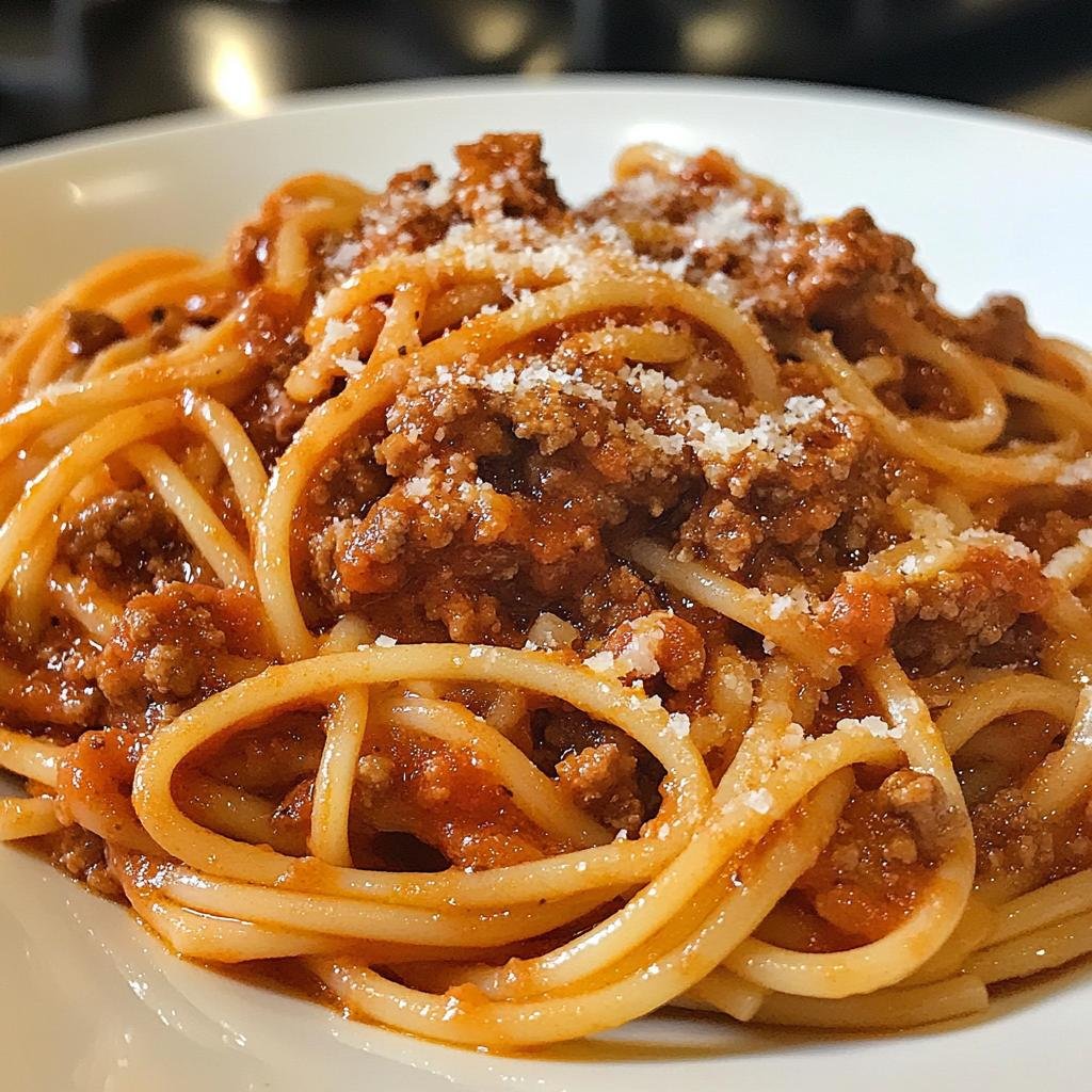 Spaghetti with Meat Sauce - detail 2