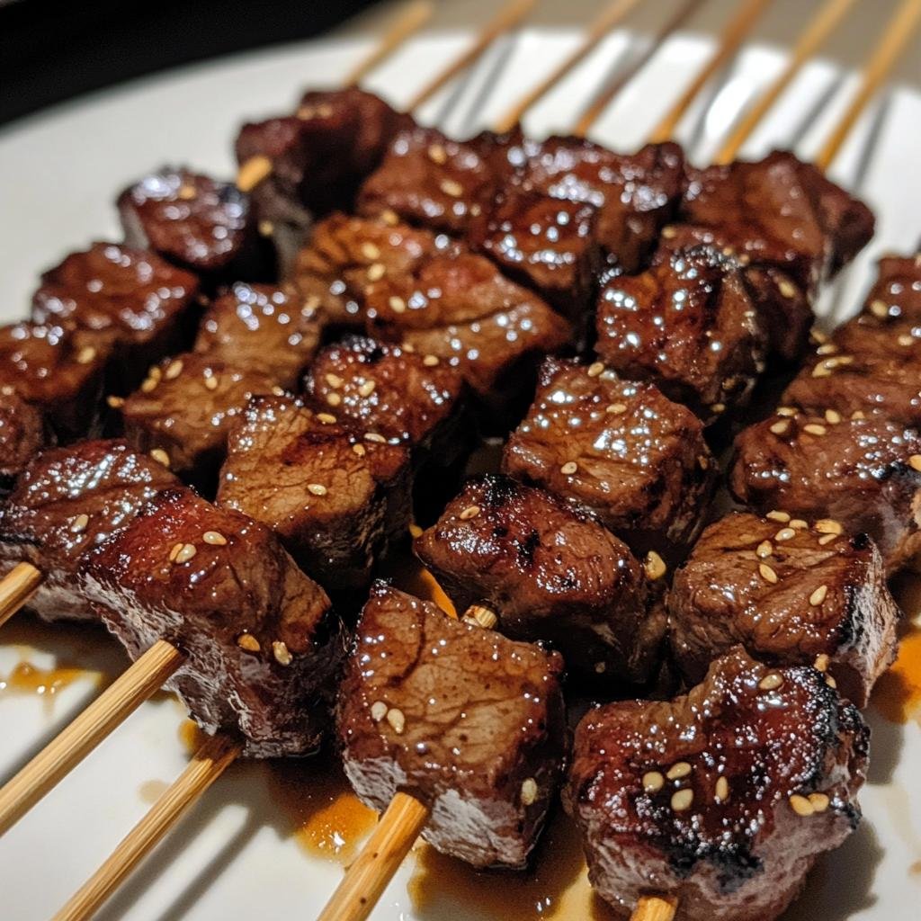 Teriyaki Beef Skewers - detail 1