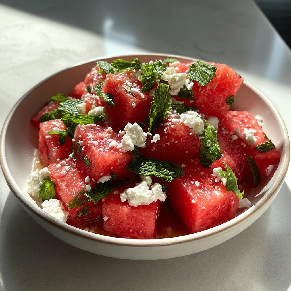 Watermelon Feta Mint Salad - detail 3