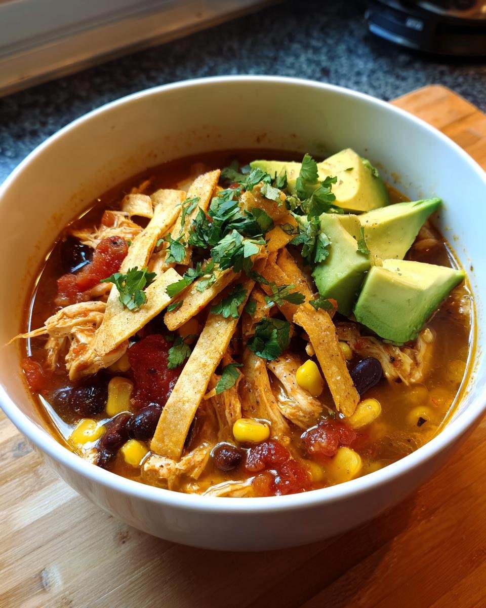chicken tortilla soup - detail 1