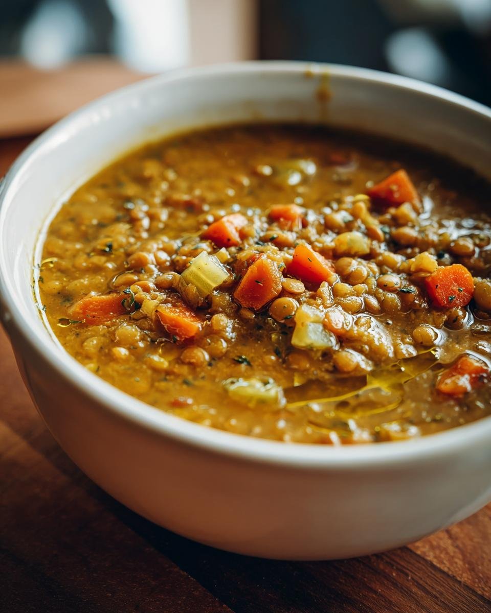 lentil soup - detail 1