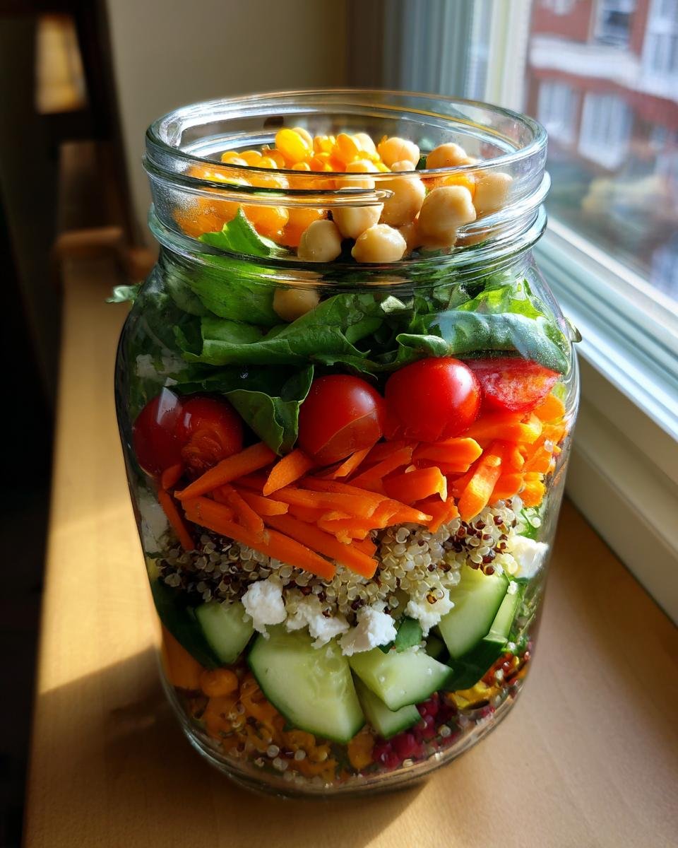 mason jar salads - detail 1