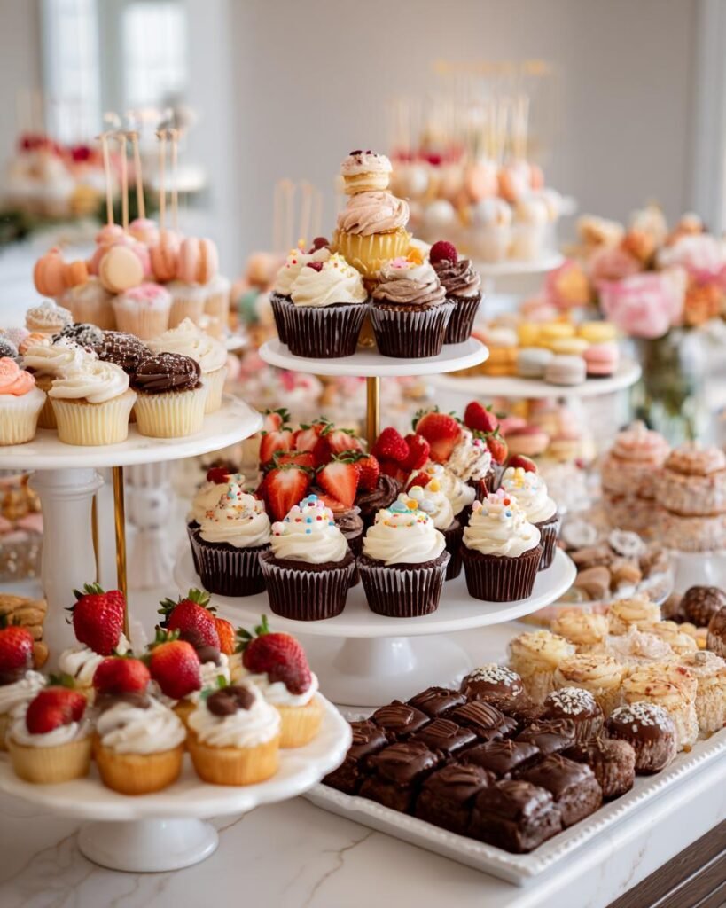 wedding dessert table