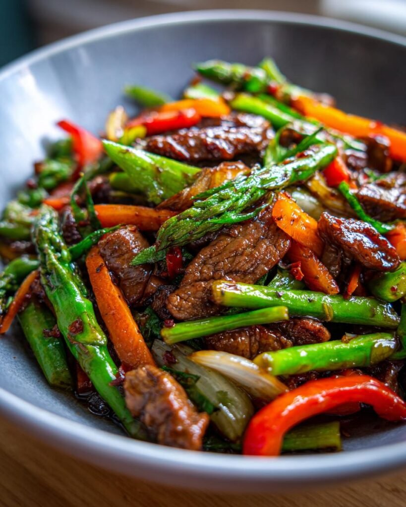 beef and chicken stir fry