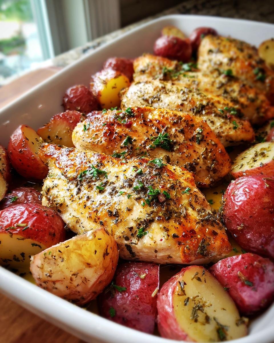 chicken and red potatoes crockpot - detail 1