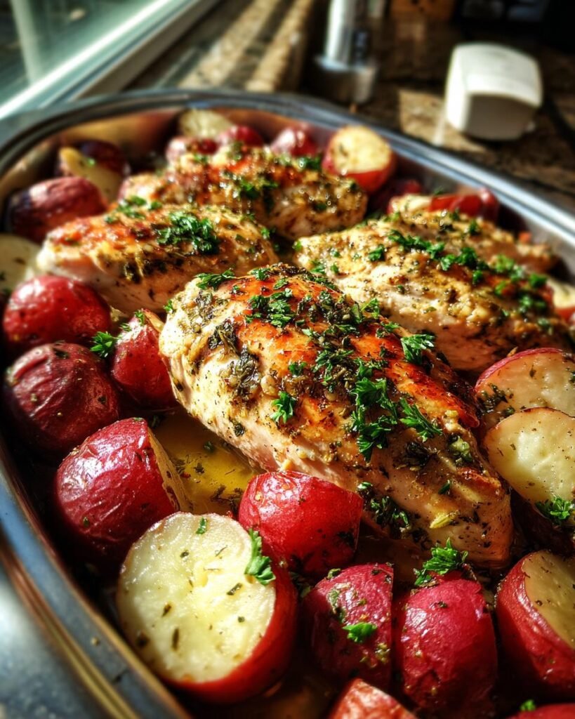 chicken and red potatoes crockpot