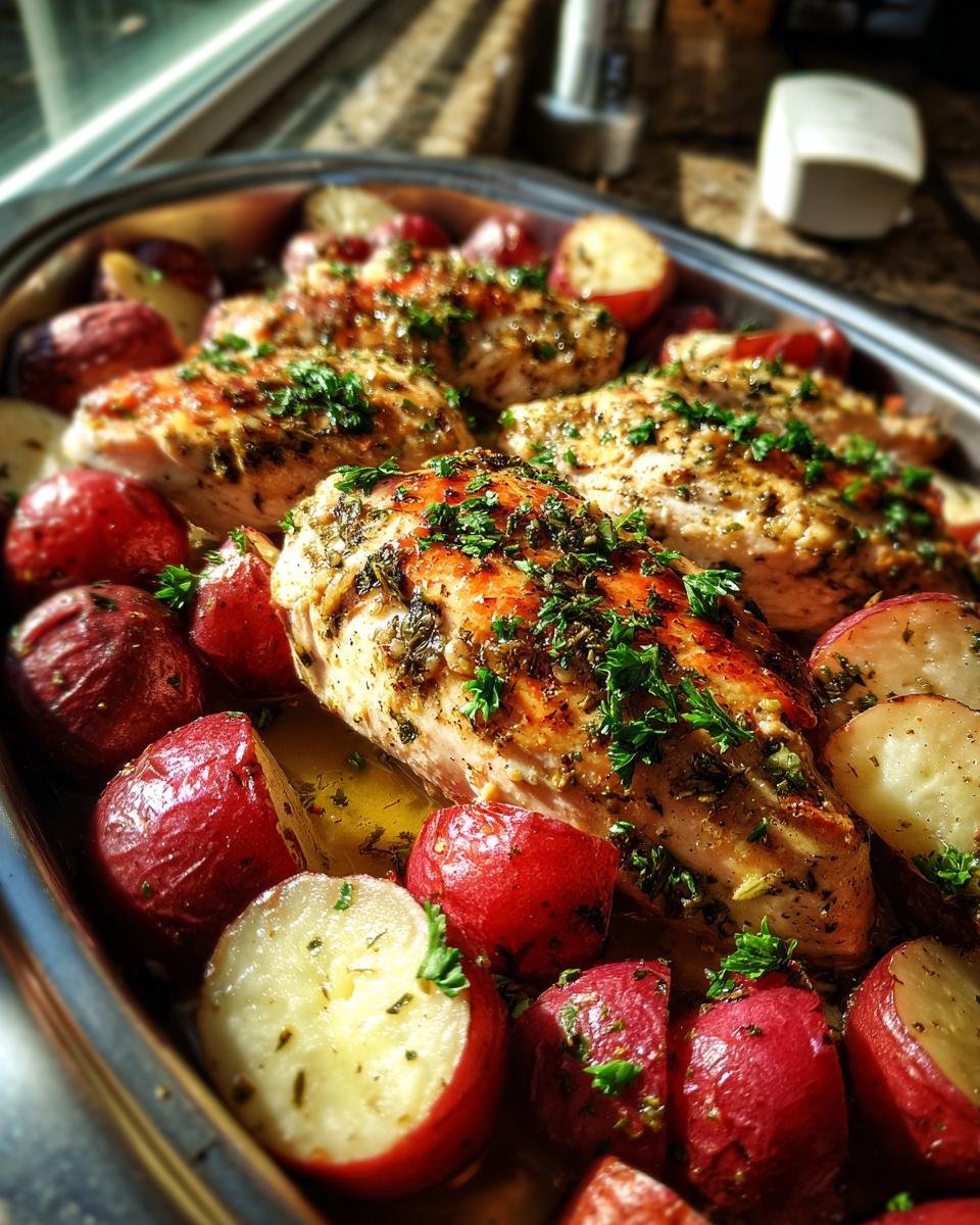 chicken and red potatoes crockpot