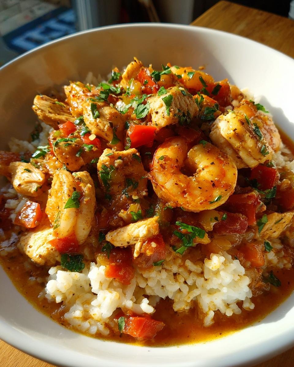 chicken and shrimp jambalaya recipe