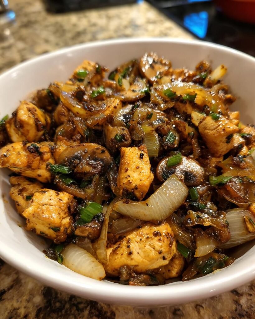 chicken mushroom onion