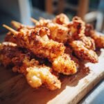chicken on a stick fried