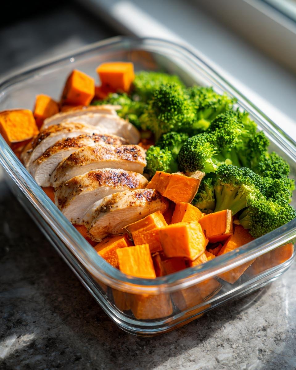 chicken sweet potato meal prep