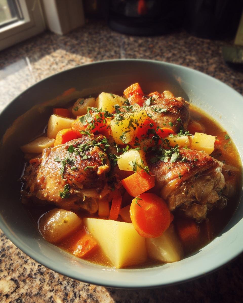 insta pot chicken stew - detail 1