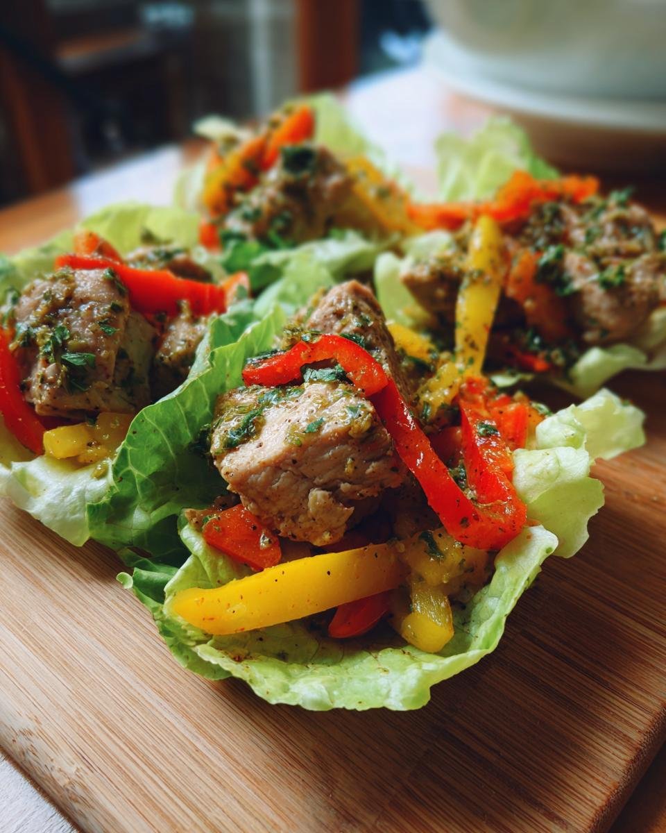 lettuce wrap chicken salad - detail 1