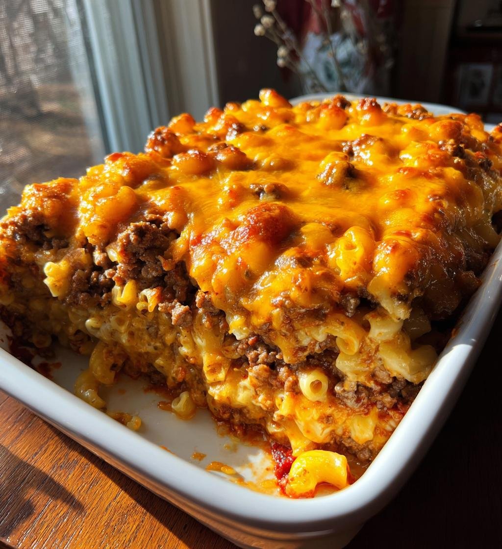 Cheeseburger casserole (easy comfort food)
