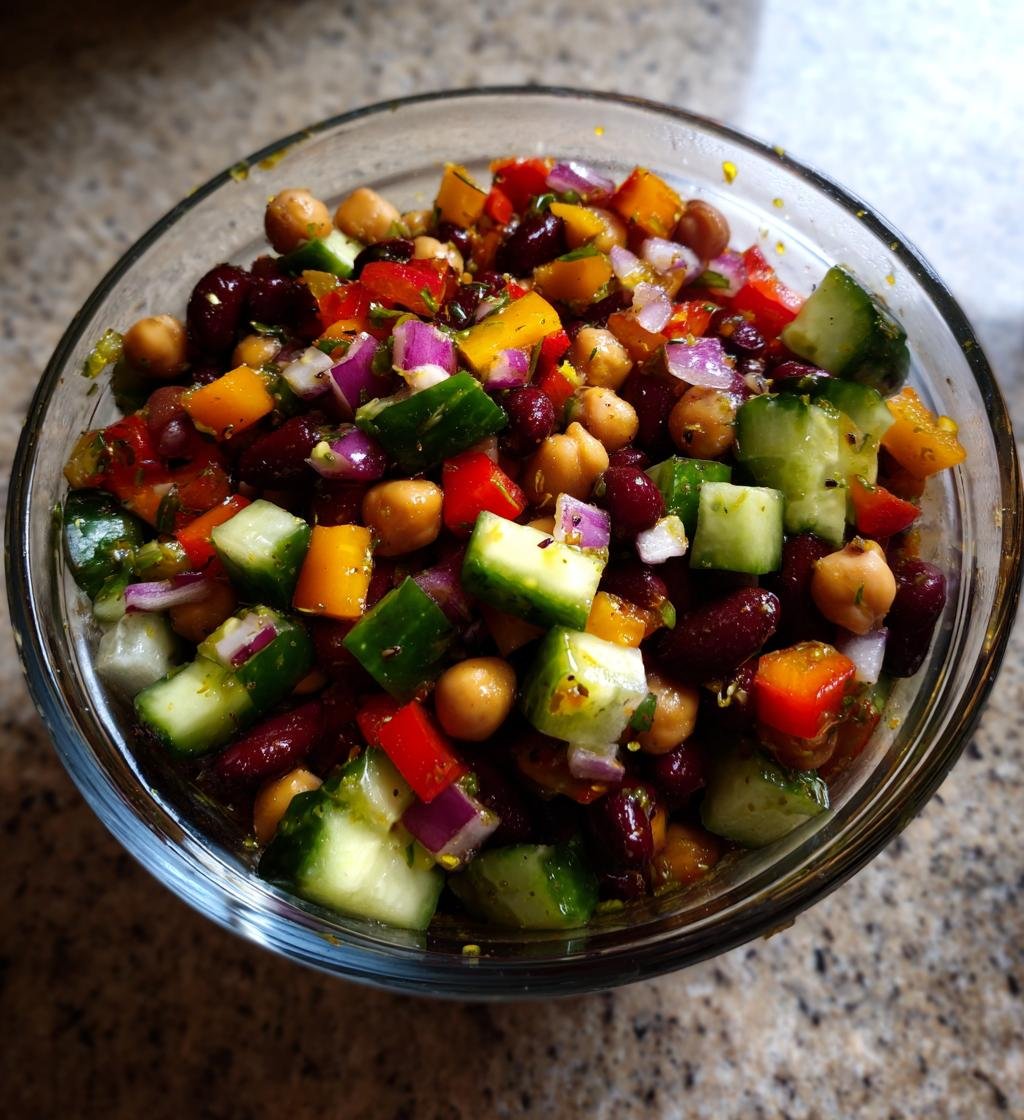 Dense bean salad (viral TikTok recipe)