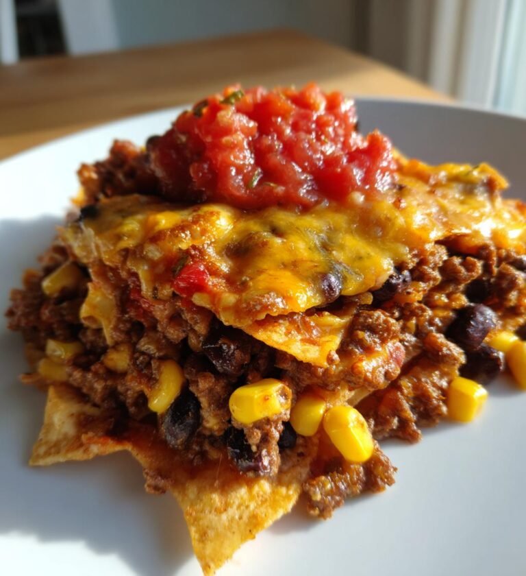 Easy taco casserole (quick dinner idea)