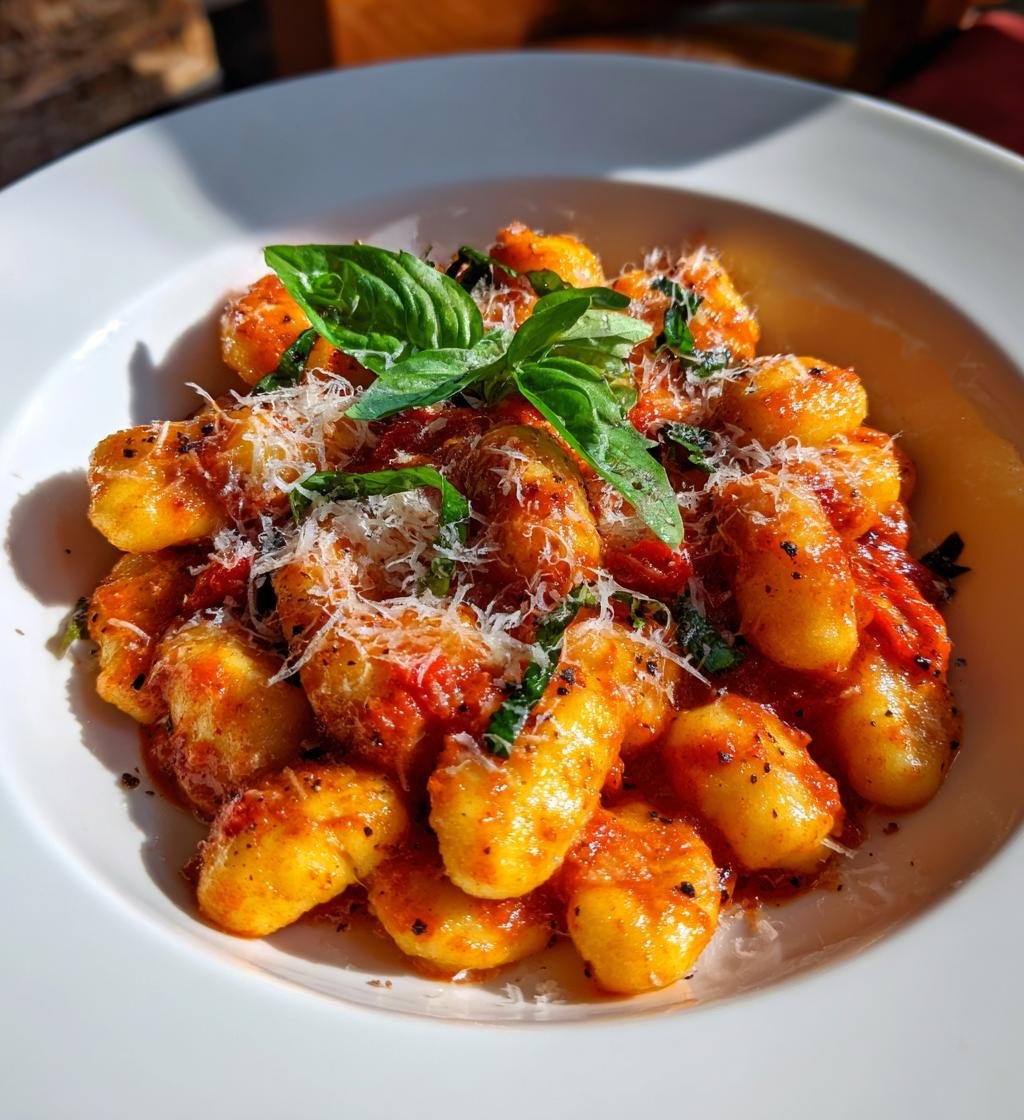 Gnocchi with sauce
