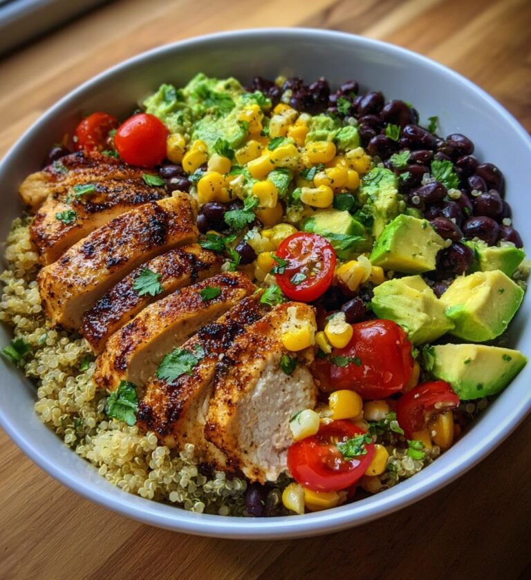 High-protein chicken bowls