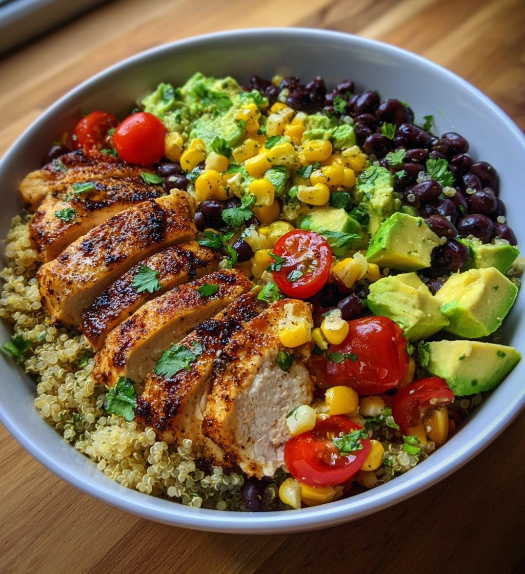 High-protein chicken bowls