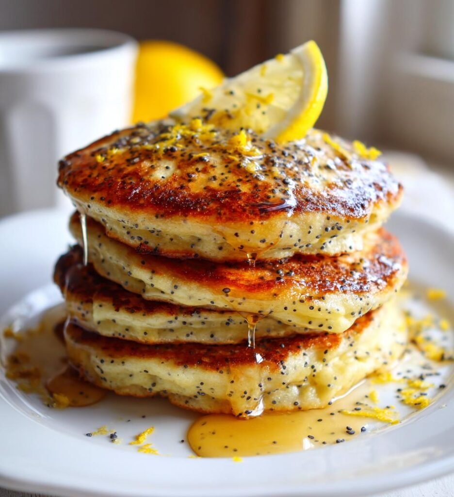 Lemon Poppy Seed Pancakes