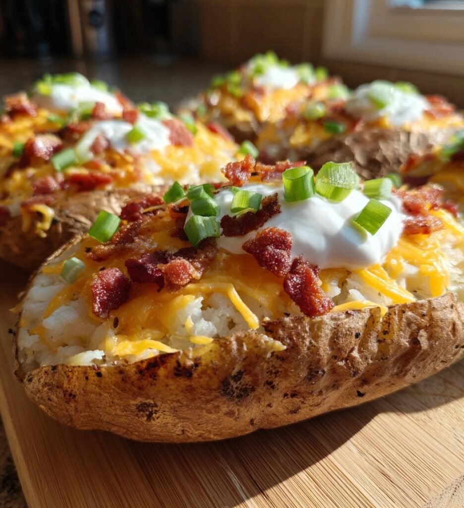 Loaded baked potatoes