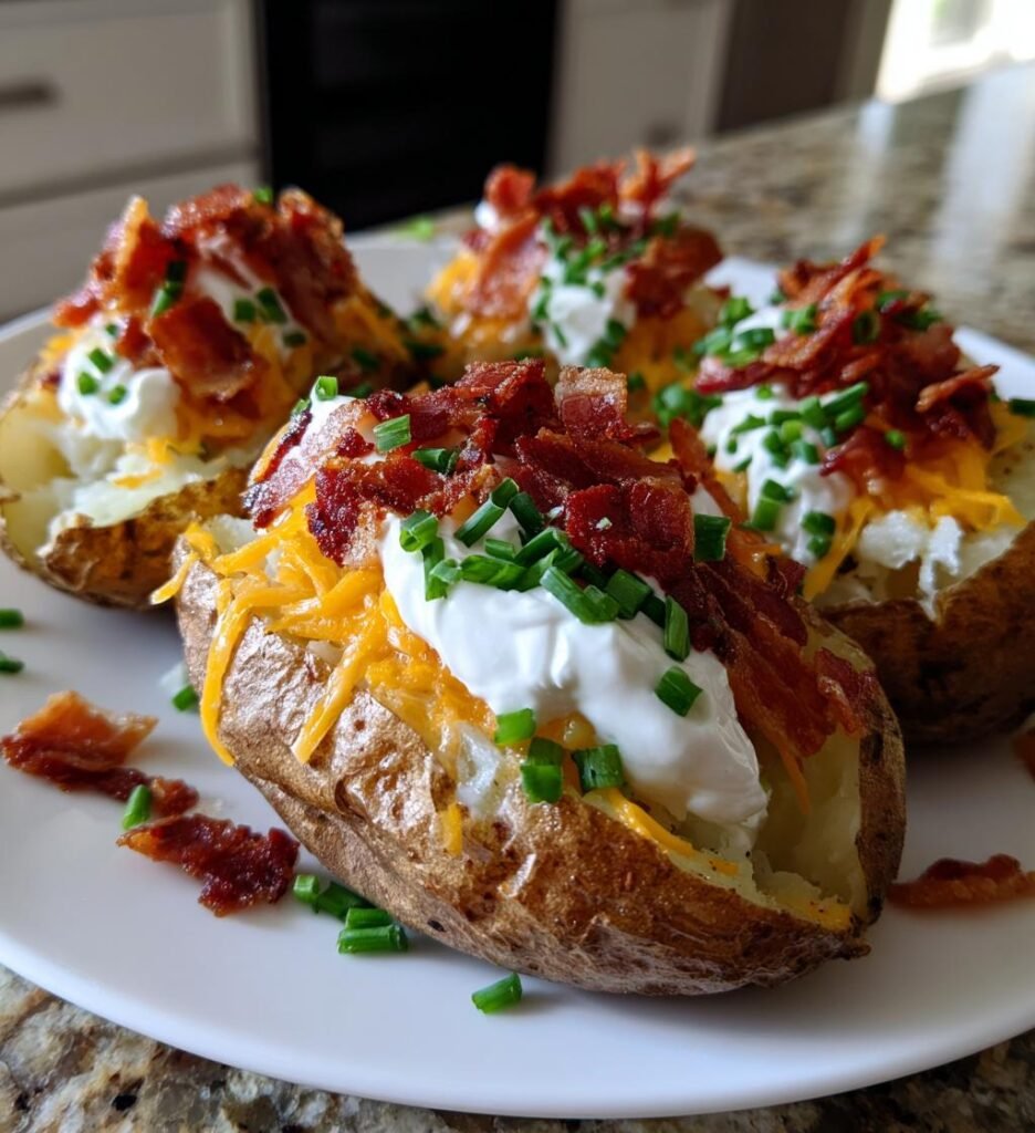Loaded baked potatoes