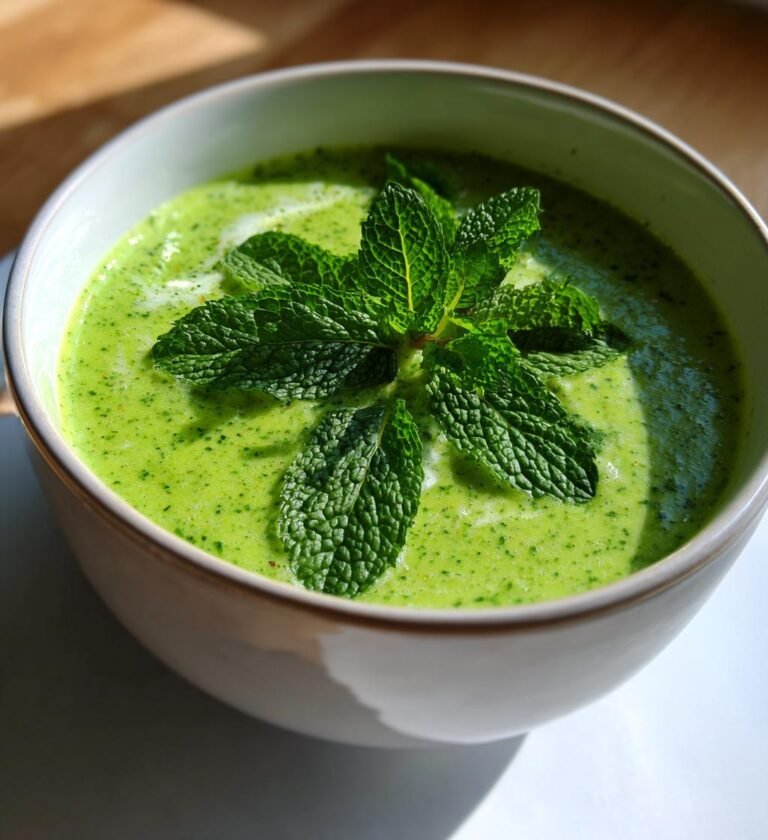 Pea & herb soup recipes (light meals trend)