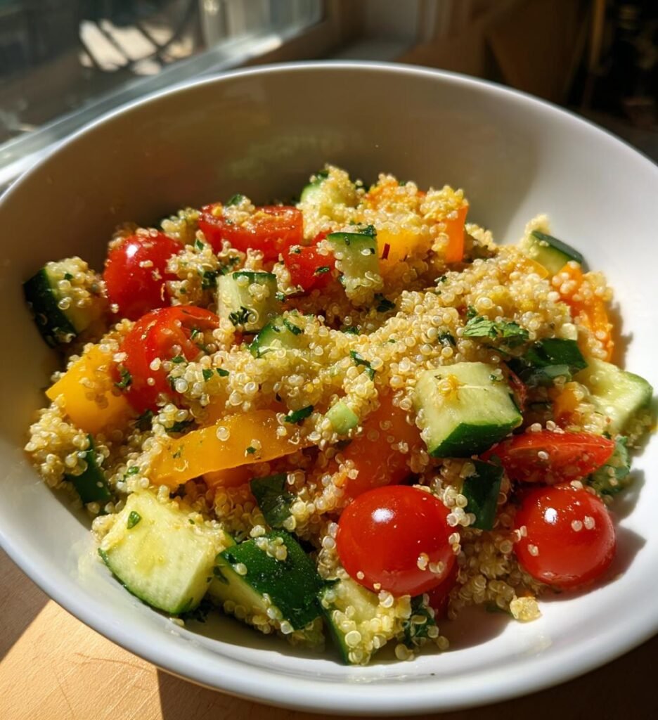 Quinoa salad with vegetables