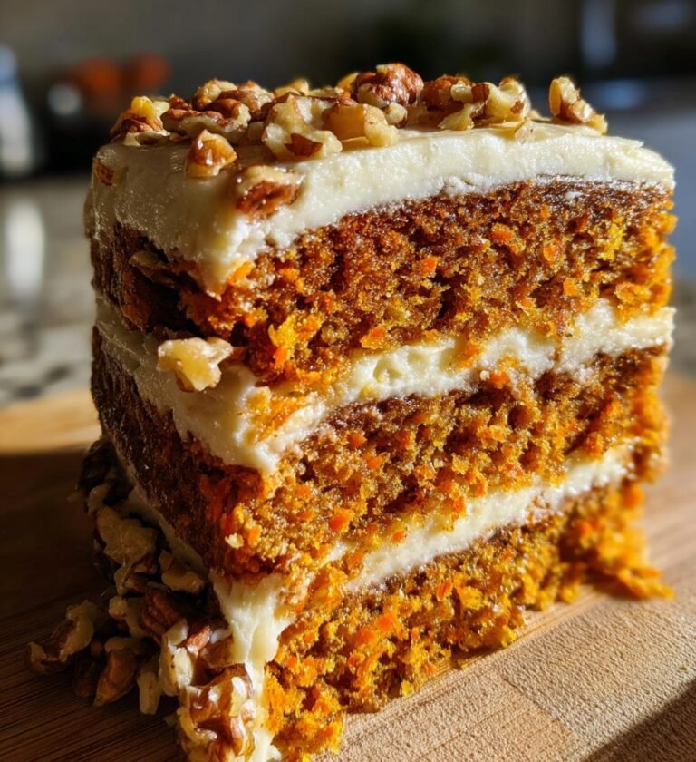 Spiced carrot cake with brown butter frosting