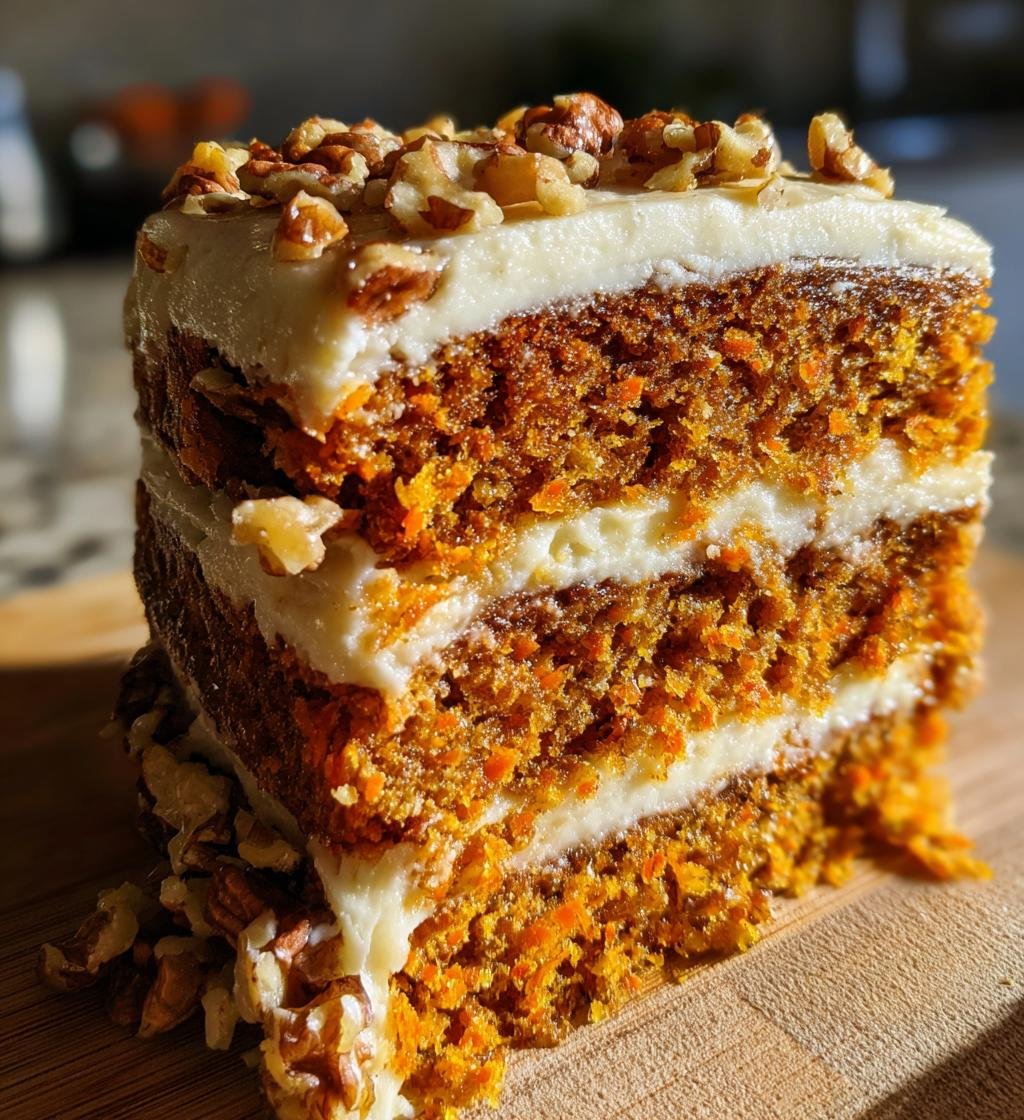 Spiced carrot cake with brown butter frosting