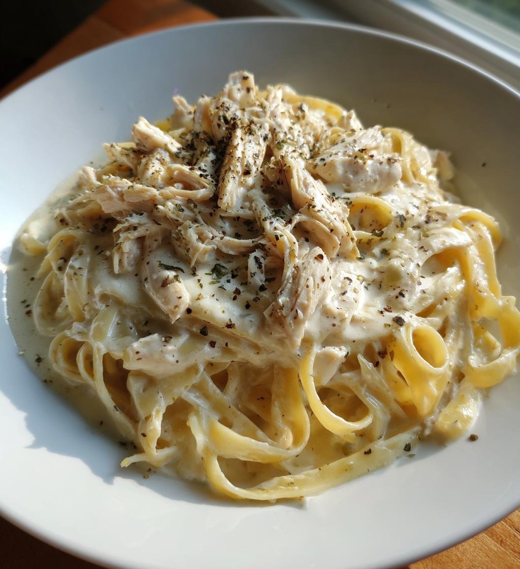 Chicken Alfredo pasta