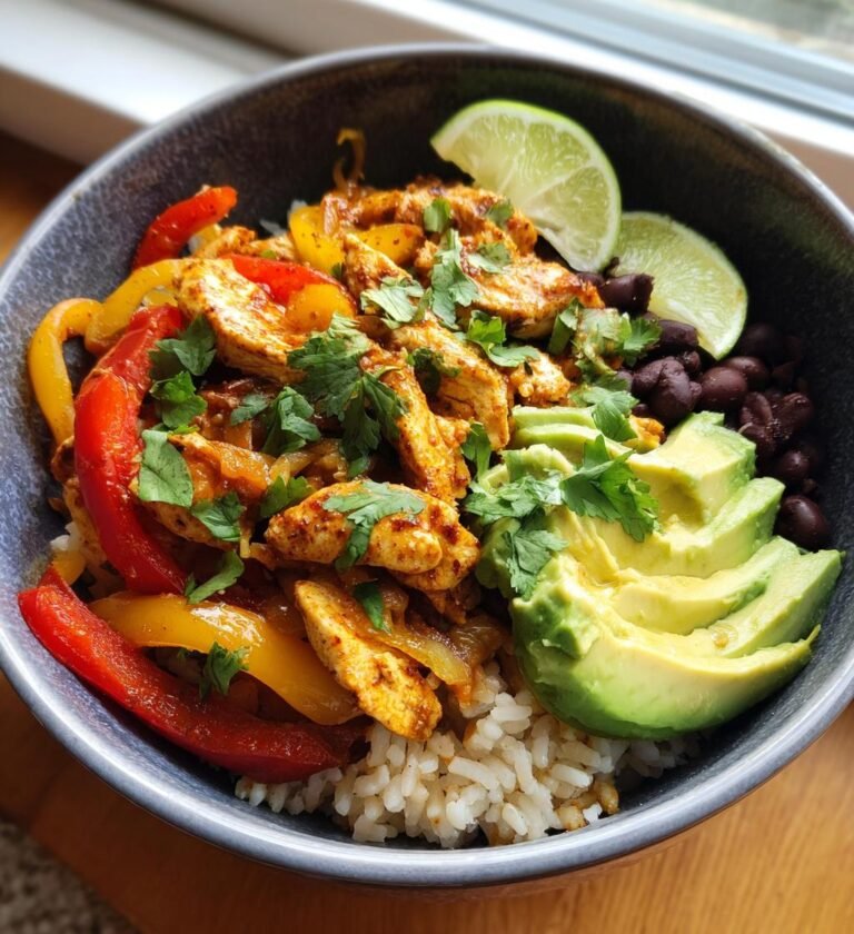 Chicken fajita bowls