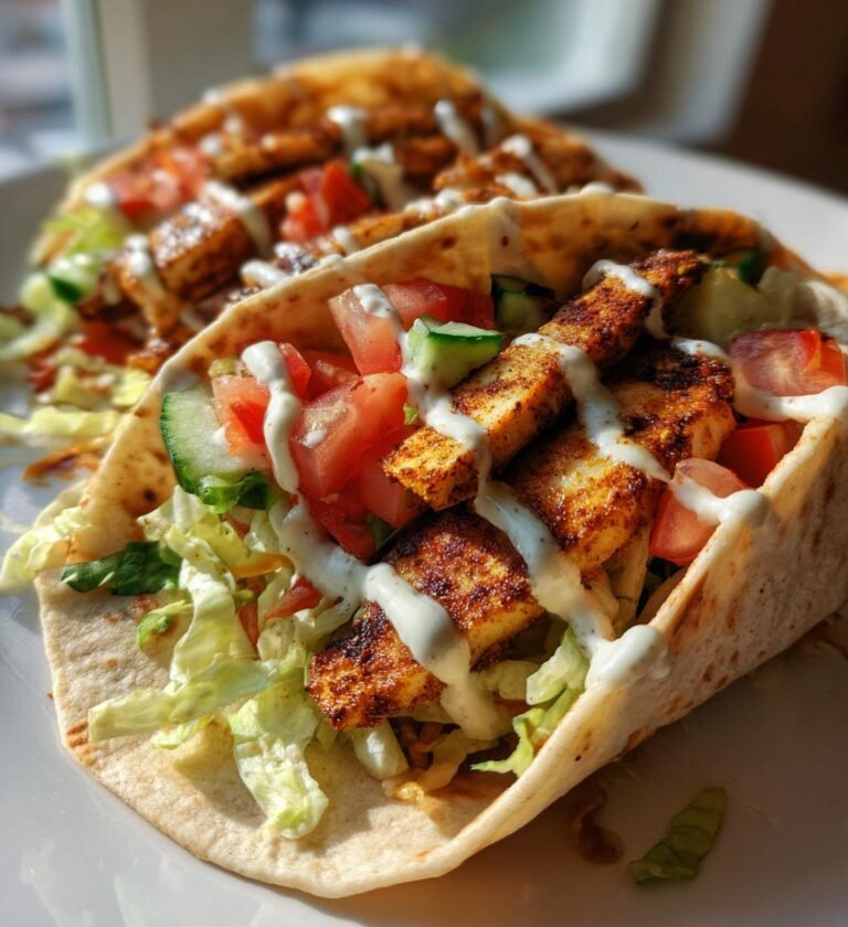 Chicken shawarma wraps
