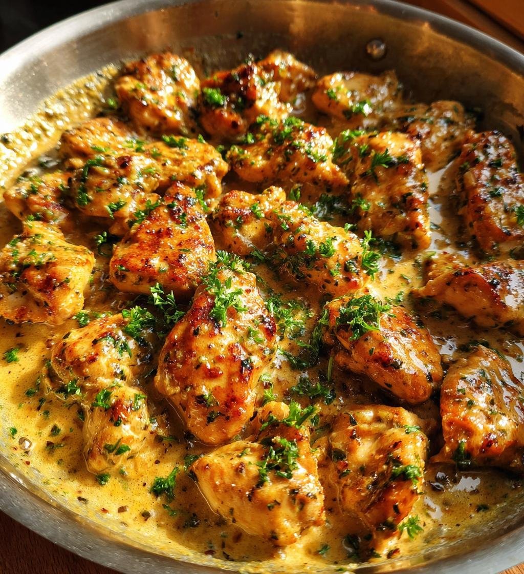 Creamy garlic butter chicken