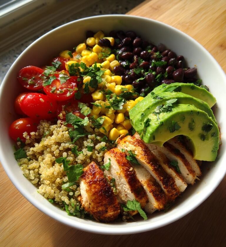 High-protein chicken bowls