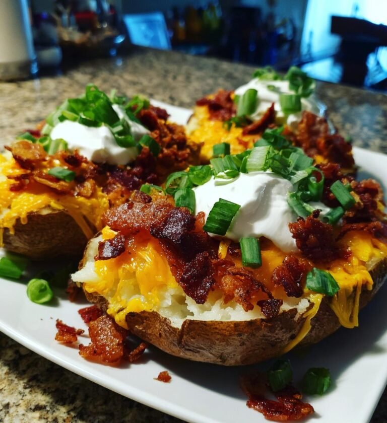 Loaded baked potatoes