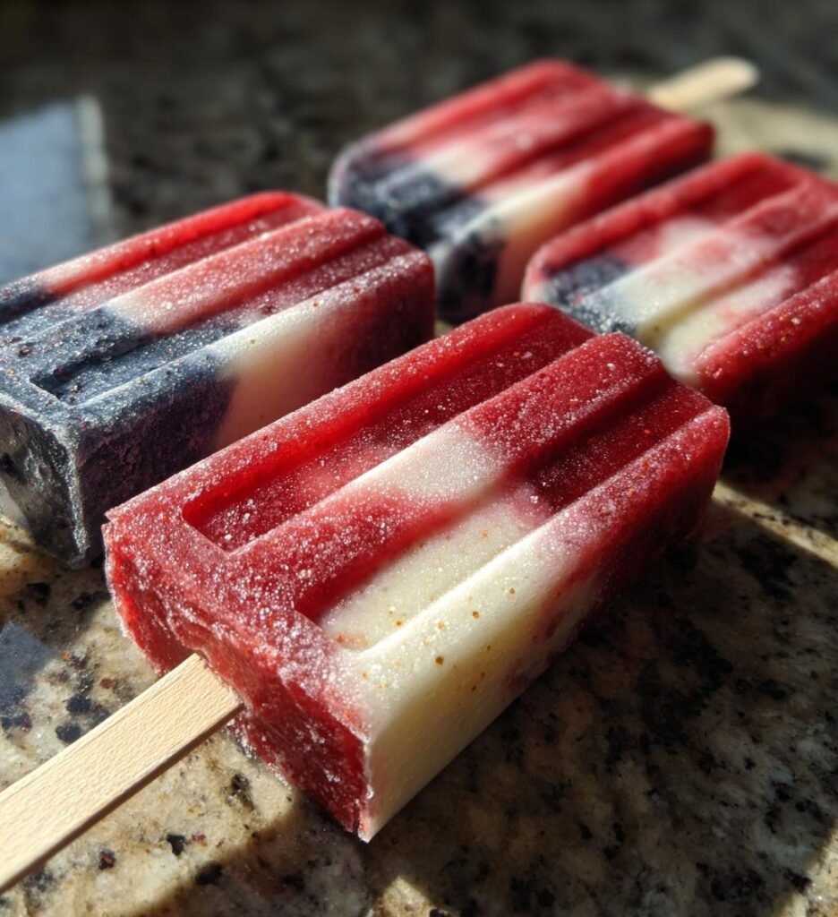 Patriotic Popsicles Classic — Homemade