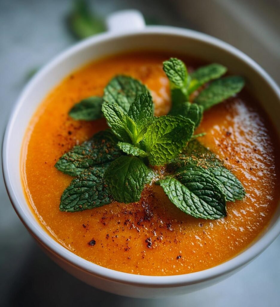 Peach Soup July Cold — Homemade