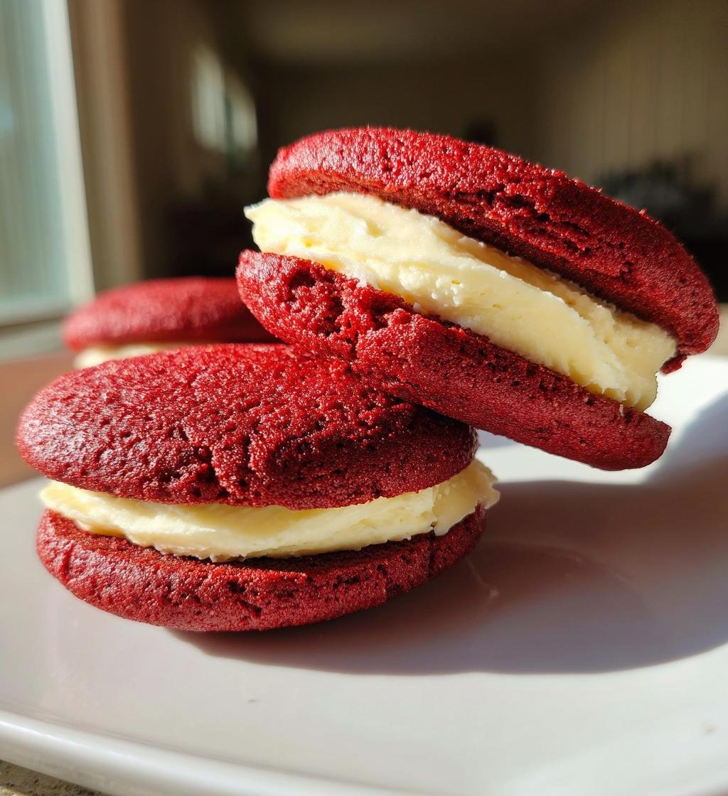 Red Velvet Whoopie Pies