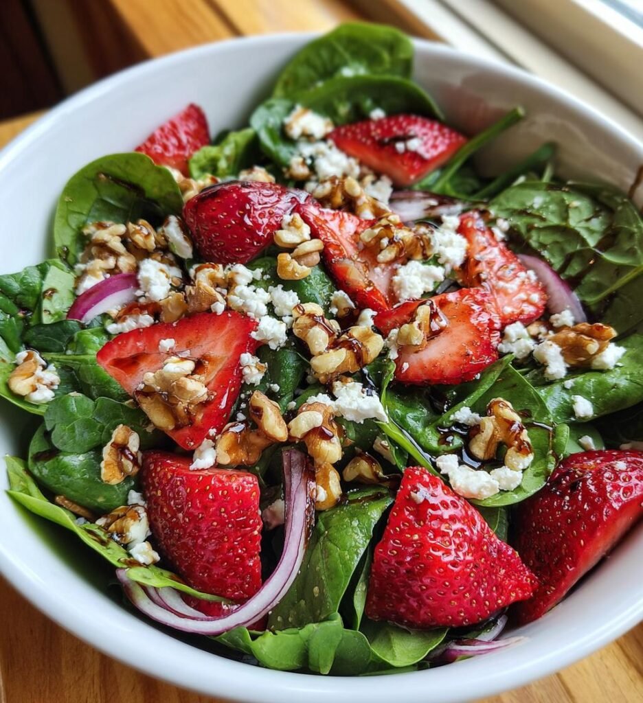 Strawberry Spinach Salad July — Homemade