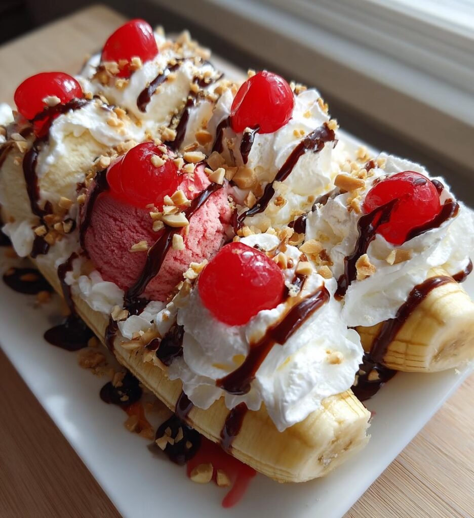 Banana Split 4th of July — Homemade