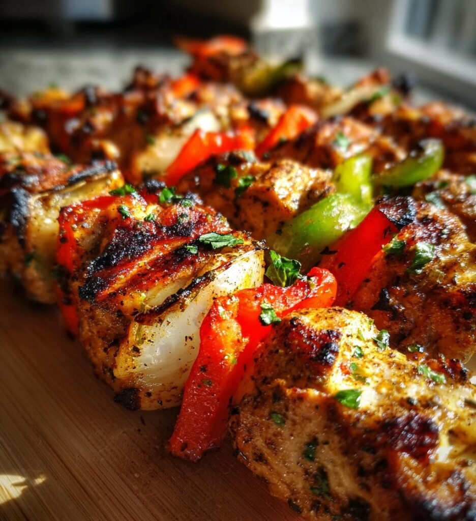 Chicken Kabobs 4th of July — Homemade