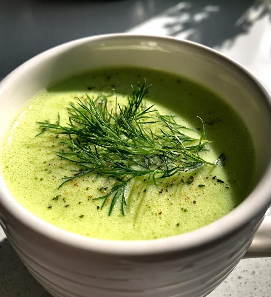 Cucumber Soup July Cold — Homemade