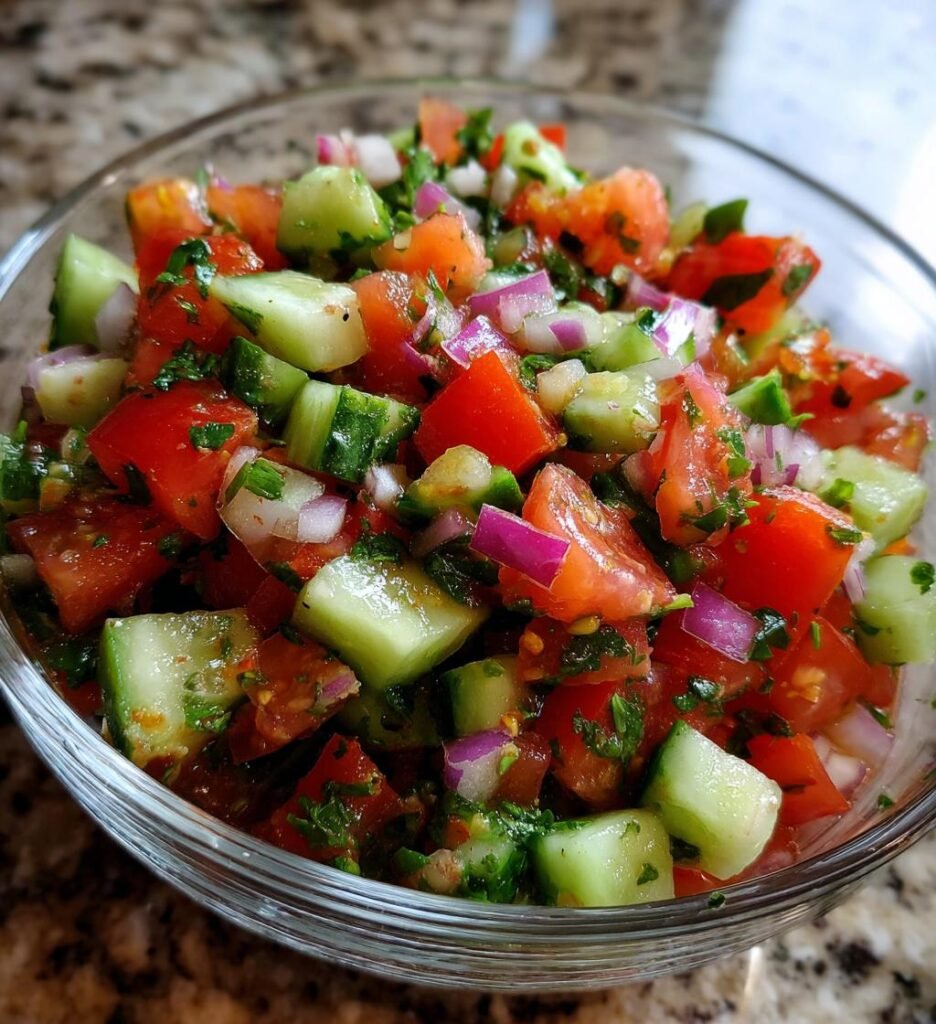 Cucumber Tomato Salad July — Classic