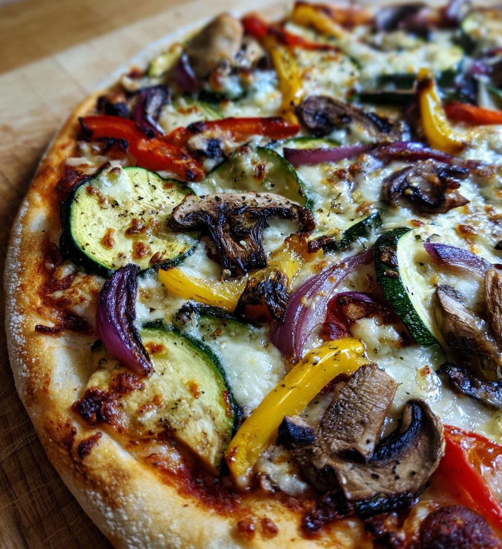 Grilled Vegetable Pizza July — Classic