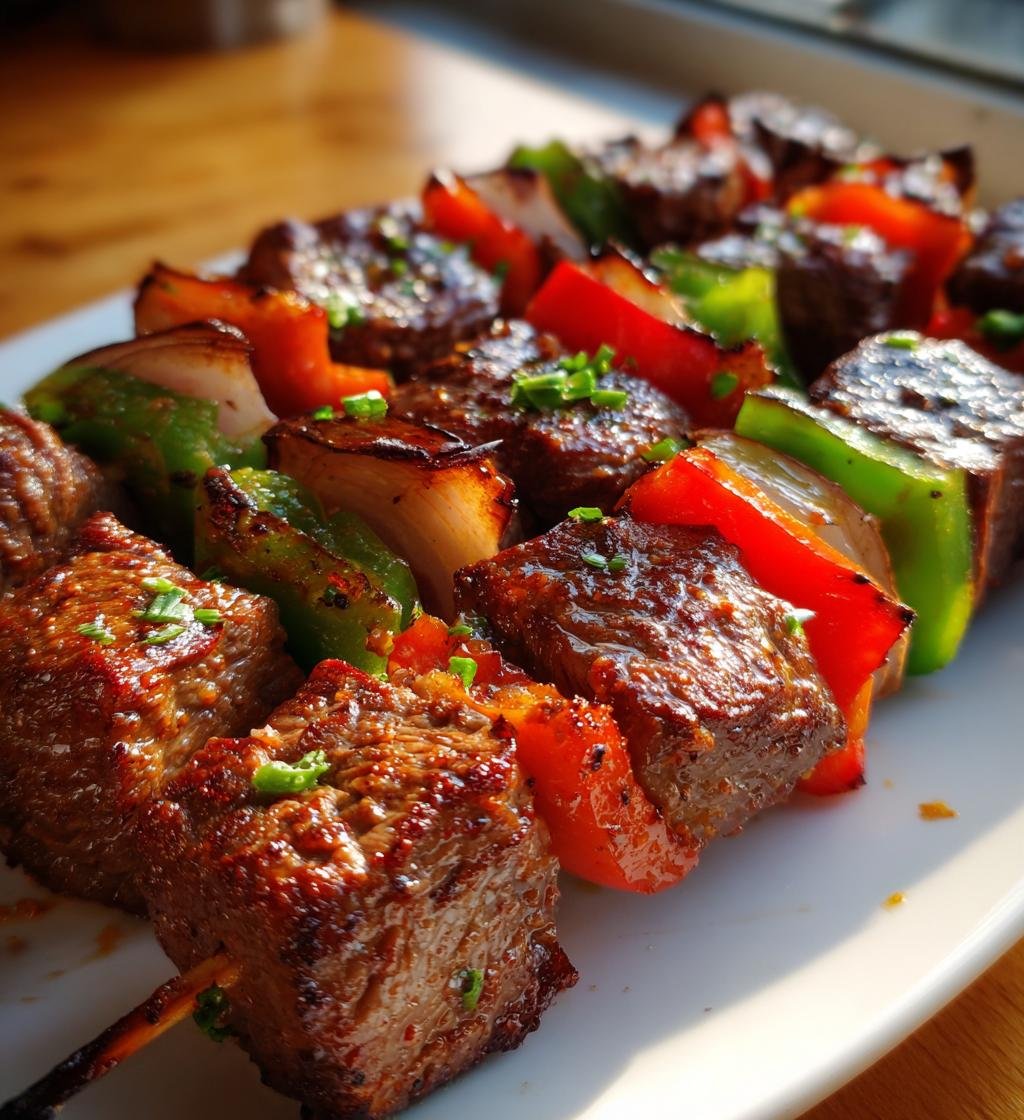 Steak Kabobs Independence Day