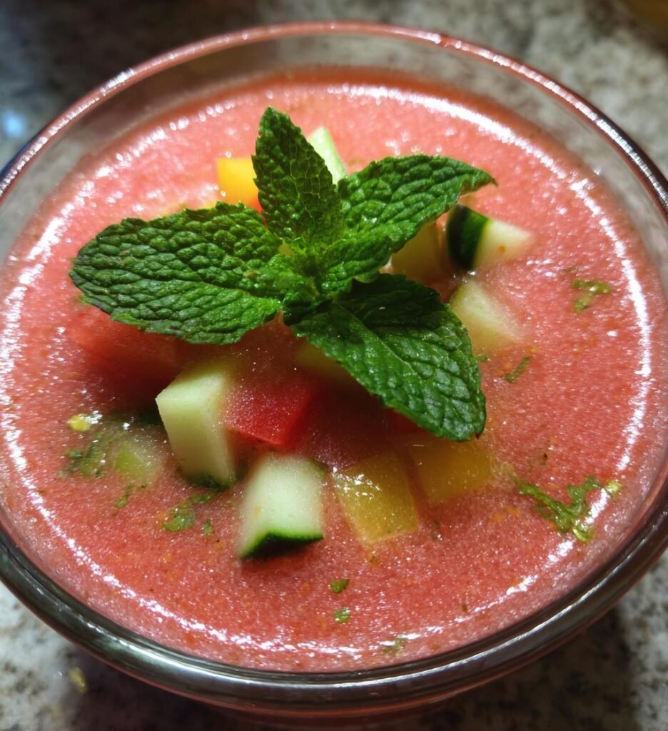 Watermelon Gazpacho July — Homemade